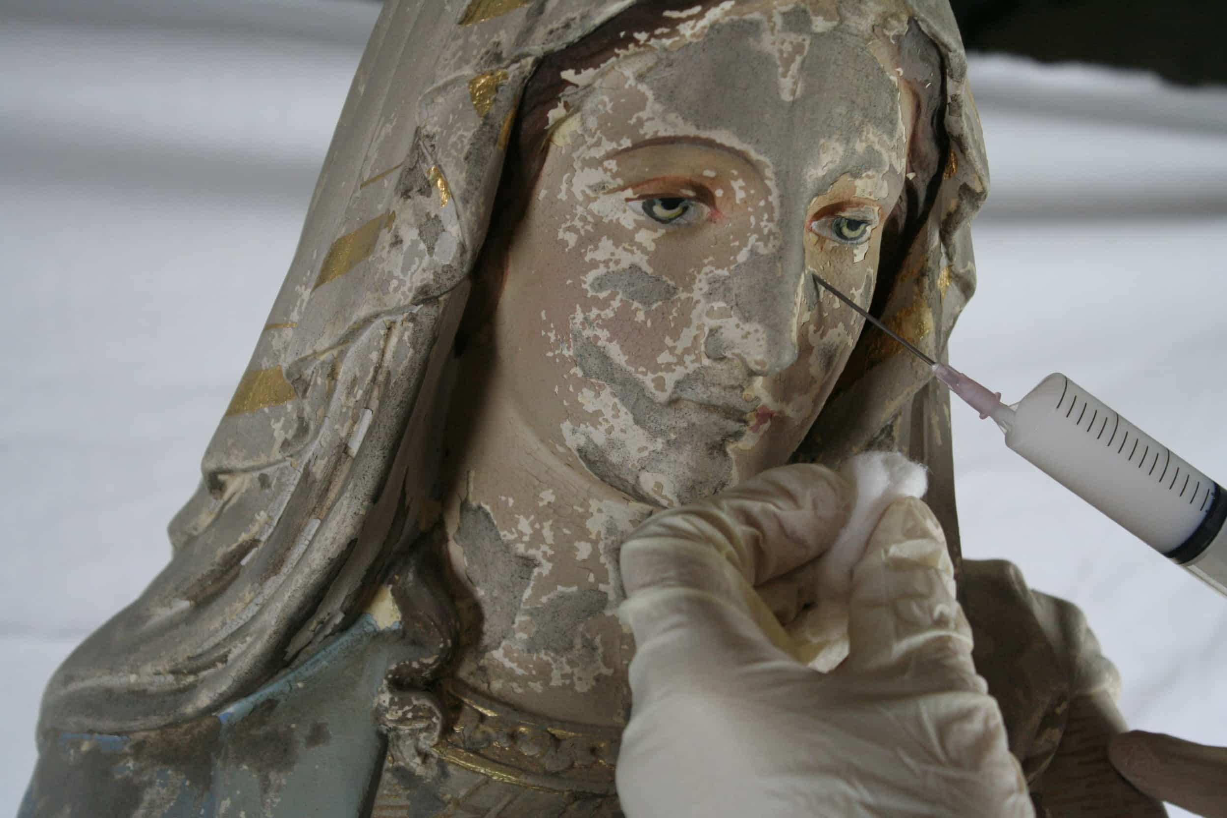 restauration conservation sculpture polychrome